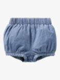 Mini Boden Baby Bloomers, Chambray Blue