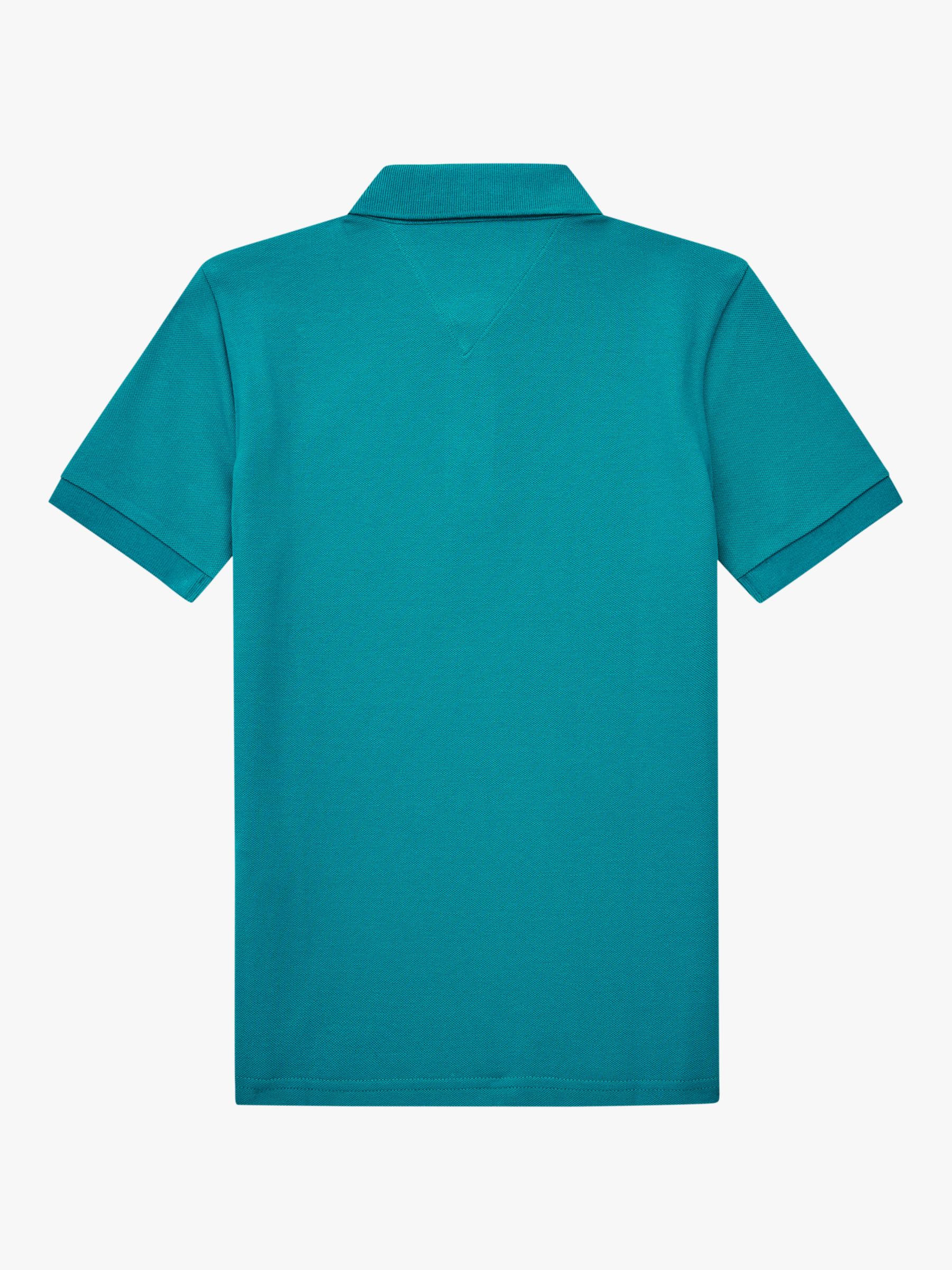 Tommy Hilfiger Kids' Essential Polo Shirt, Teal, 3 years
