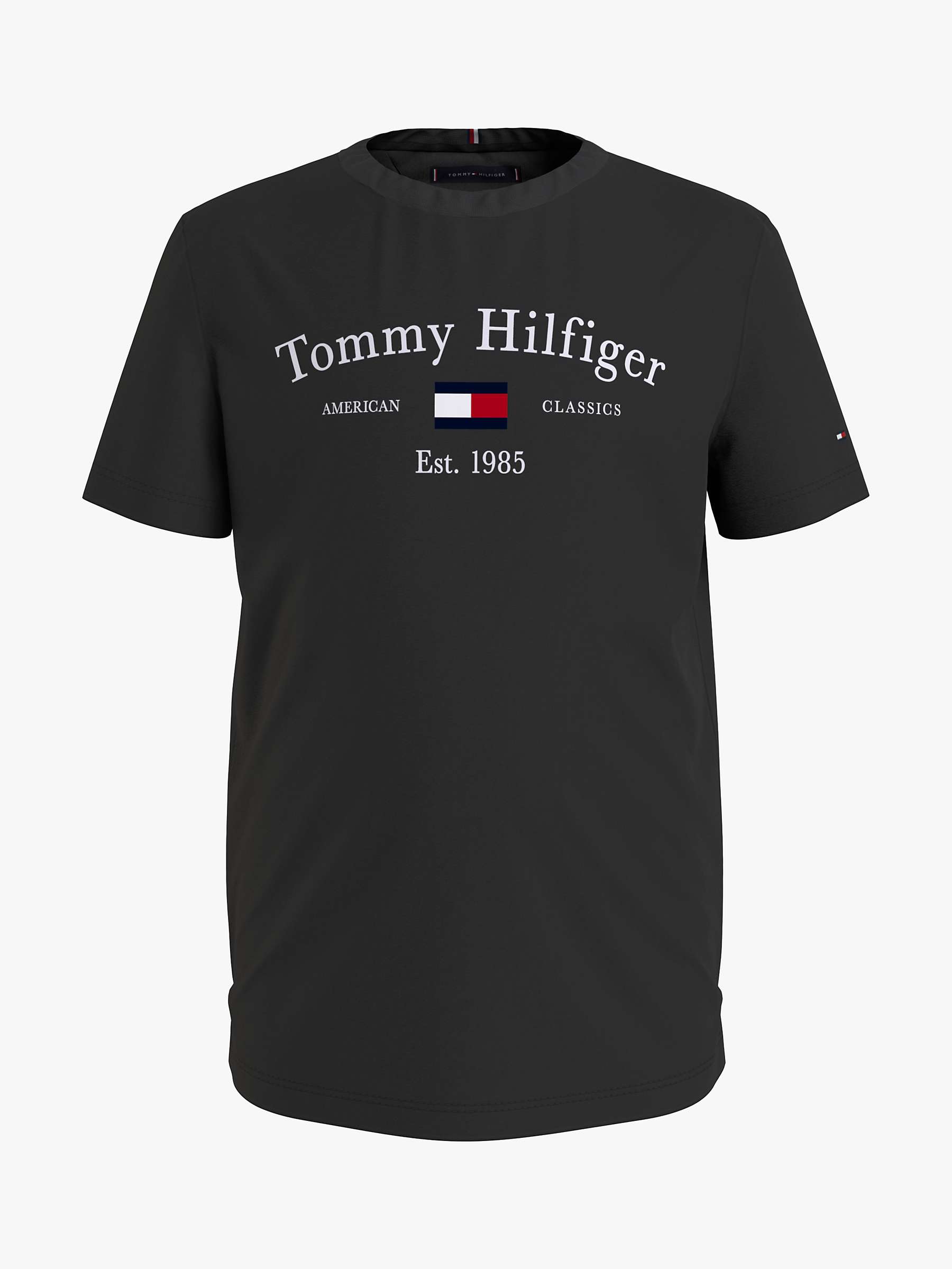 Buy Tommy Hilfiger Kids' Organic Cotton Artwork Logo Short Sleeve T-Shirt Online at johnlewis.com