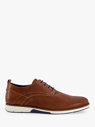 Dune Balad Wide Fit Punch Hole Casual Shoes, Tan
