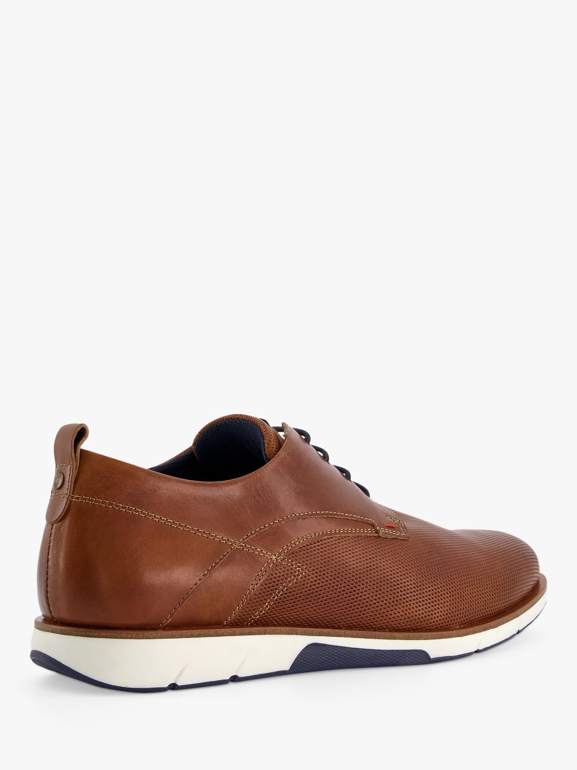 Dune Balad Wide Fit Punch Hole Casual Shoes, Tan at John Lewis & Partners