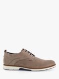 Dune Balad Wide Fit Nubuck Punch Hole Casual Shoes, Grey