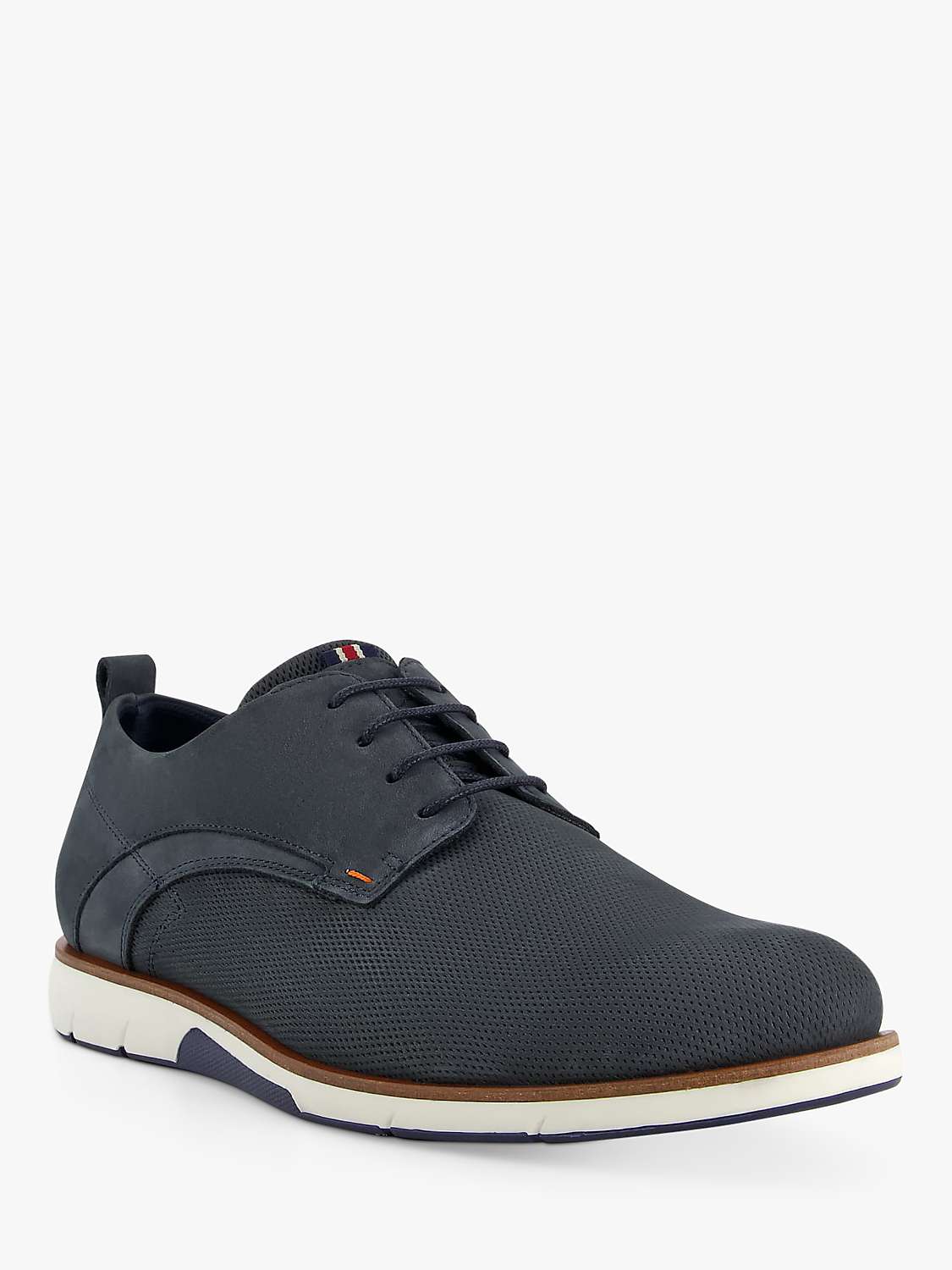 Buy Dune Balad Wide Fit Nubuck Punch Hole Casual Shoes Online at johnlewis.com