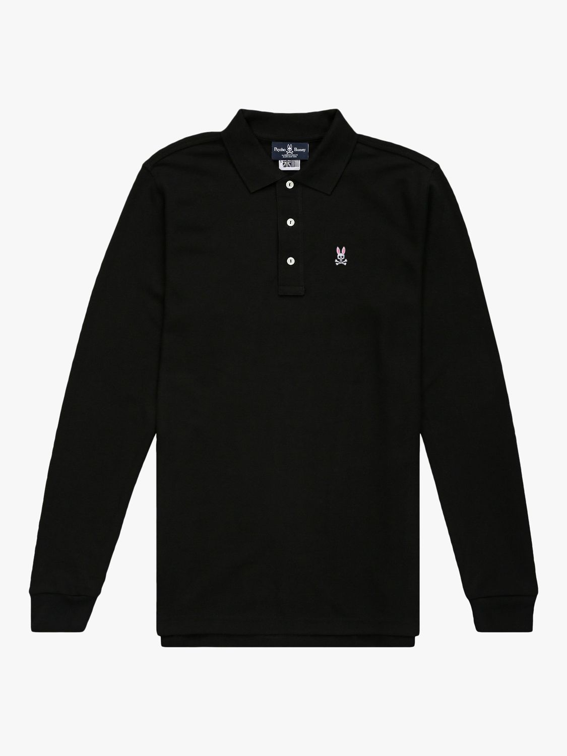 Psycho Bunny Classic Long Sleeve Pique Polo Shirt