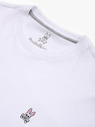 Psycho Bunny Classic Logo Crew Neck Pima Cotton T-Shirt, White