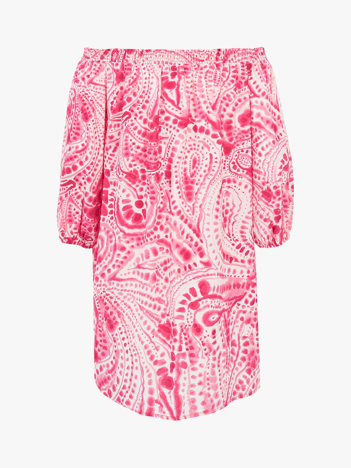 Mint Velvet Vanessa Paisley Print Mini Dress, Pink
