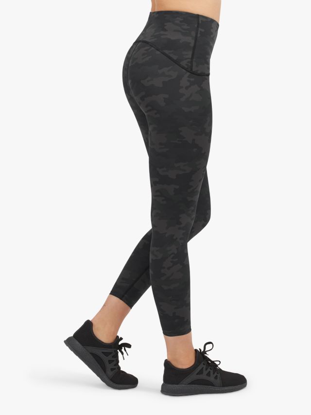 Spanx leggings black camo sale