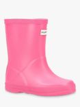 Hunter Kids' First Classic Wellington Boots, Bright Pink