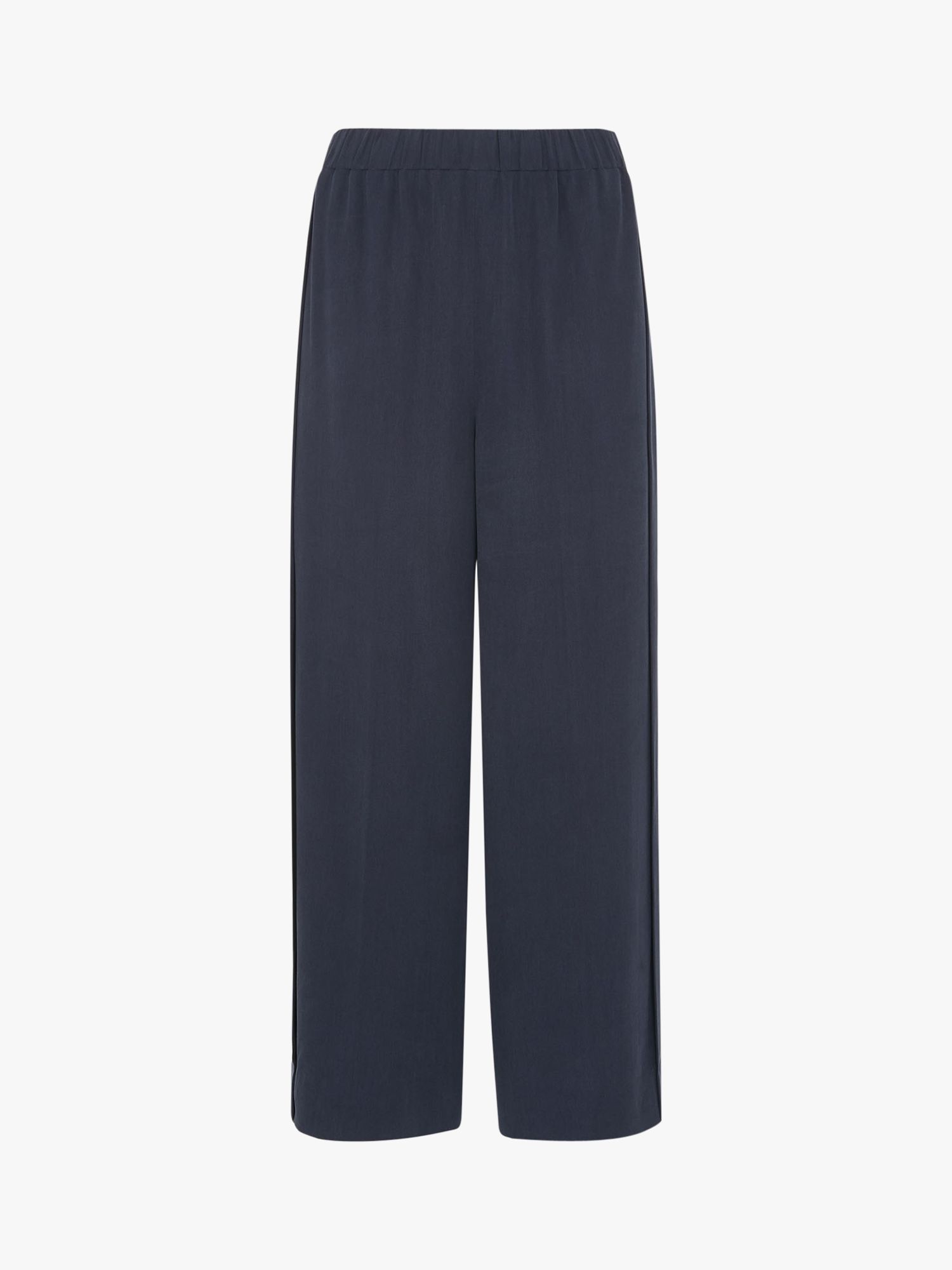 Whistles Wide Leg Trousers, Navy at John Lewis & Partners