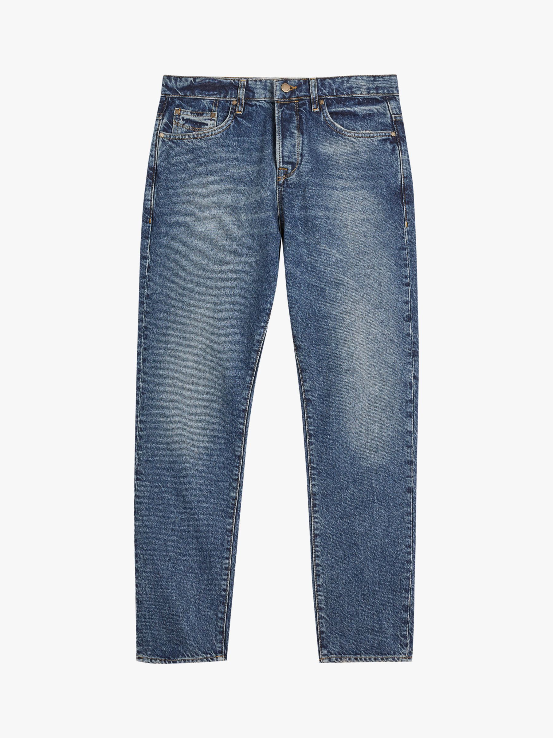 Ted Baker Deecee Slim Leg Jeans, Mid Blue at John Lewis & Partners