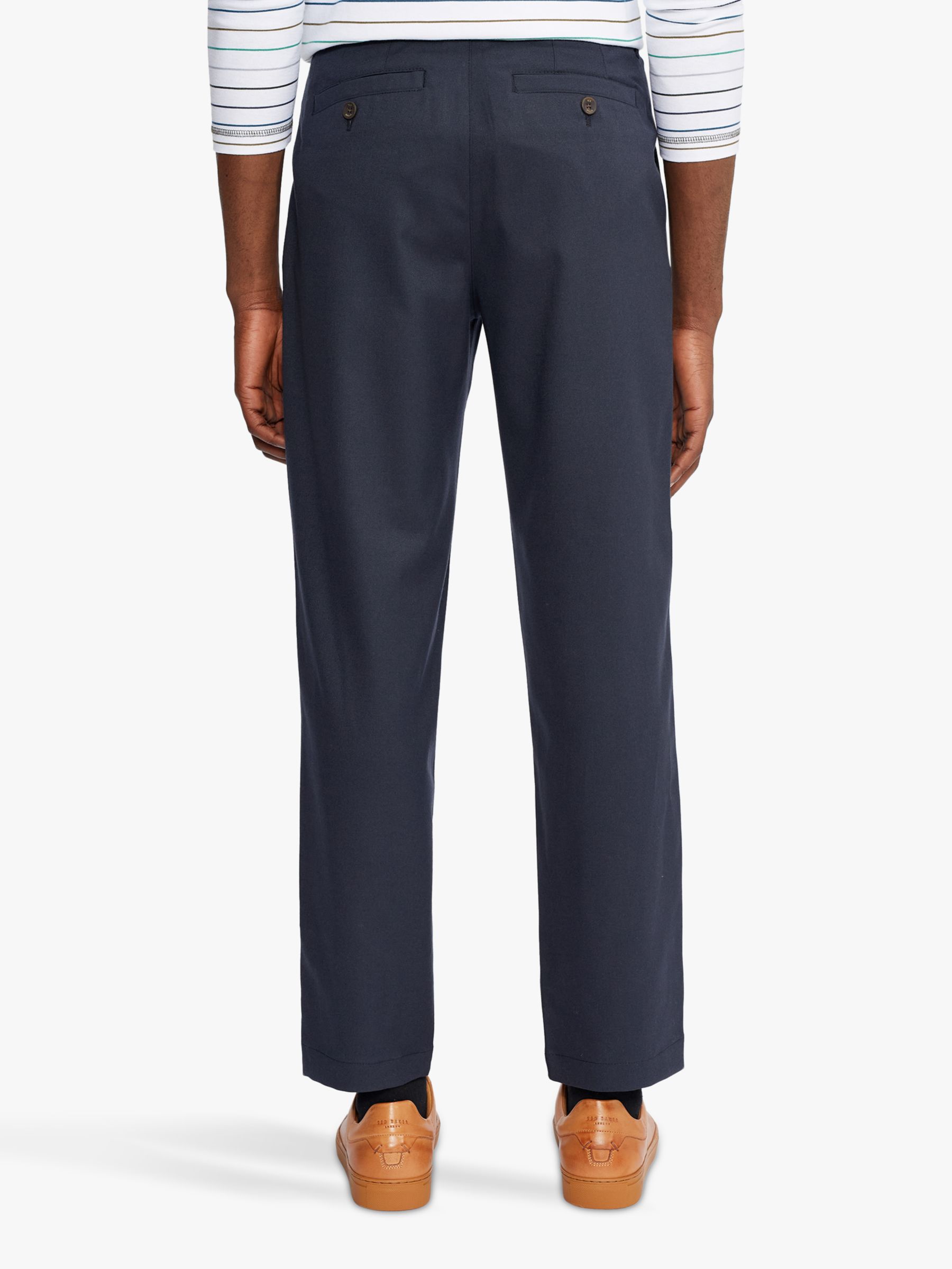 Ted Baker Juliien Trousers, Navy at John Lewis & Partners