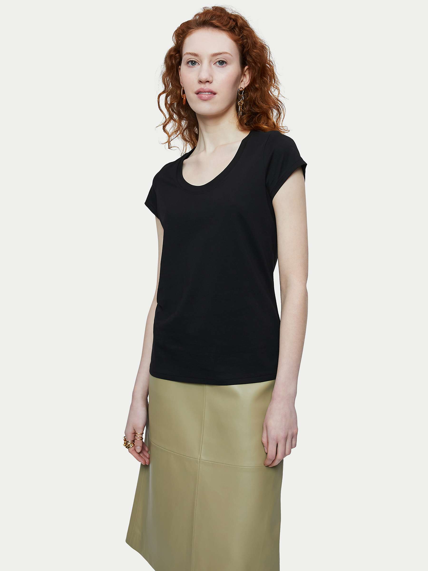 Buy Jigsaw Supima Cotton T-Shirt Online at johnlewis.com