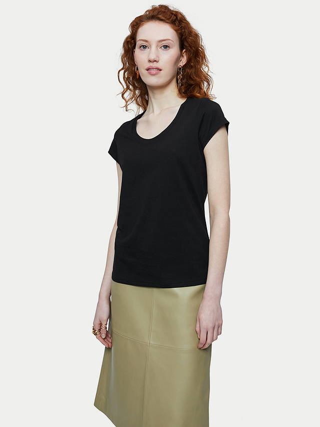 Jigsaw Supima Cotton T-Shirt, Black