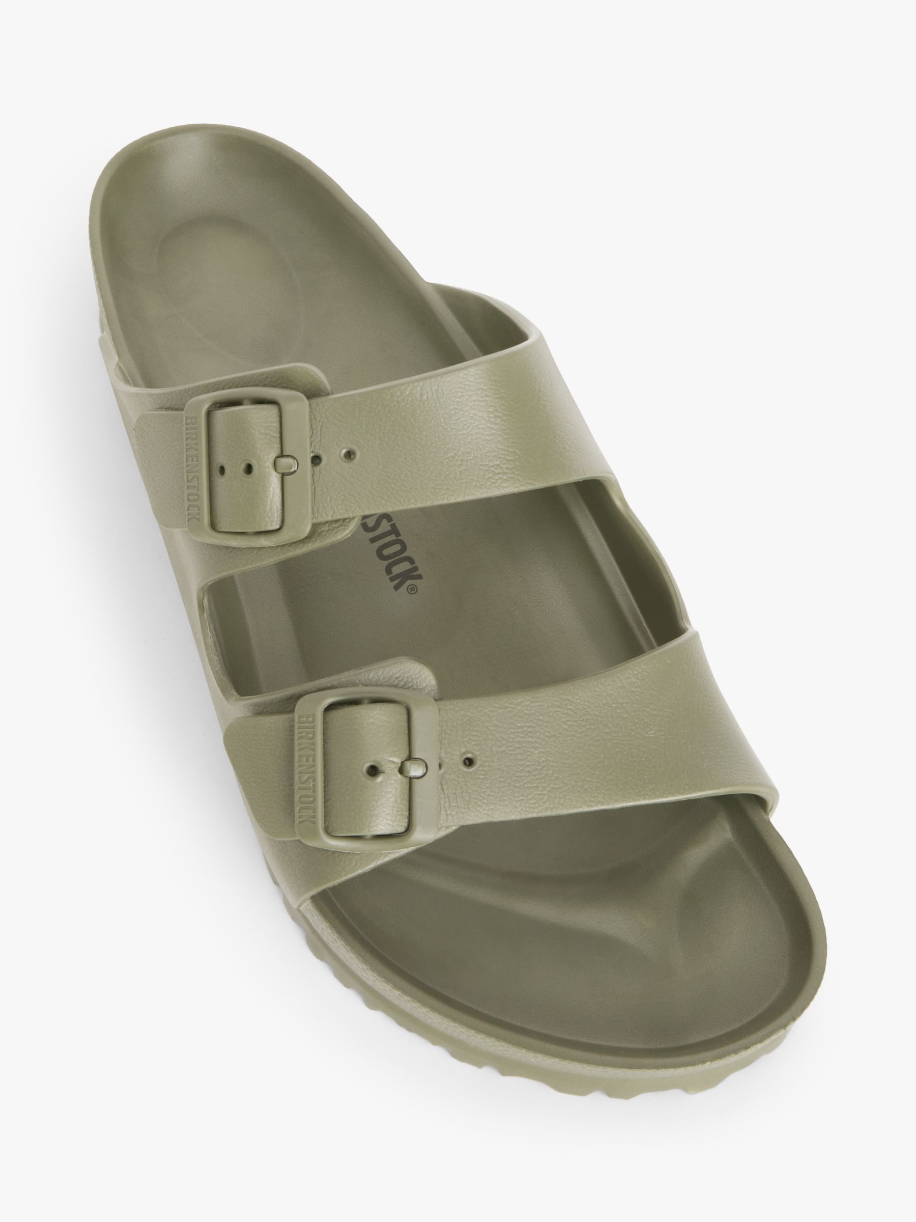 Buy Birkenstock Arizona EVA Double Strap Sandals, Khaki Online at johnlewis.com