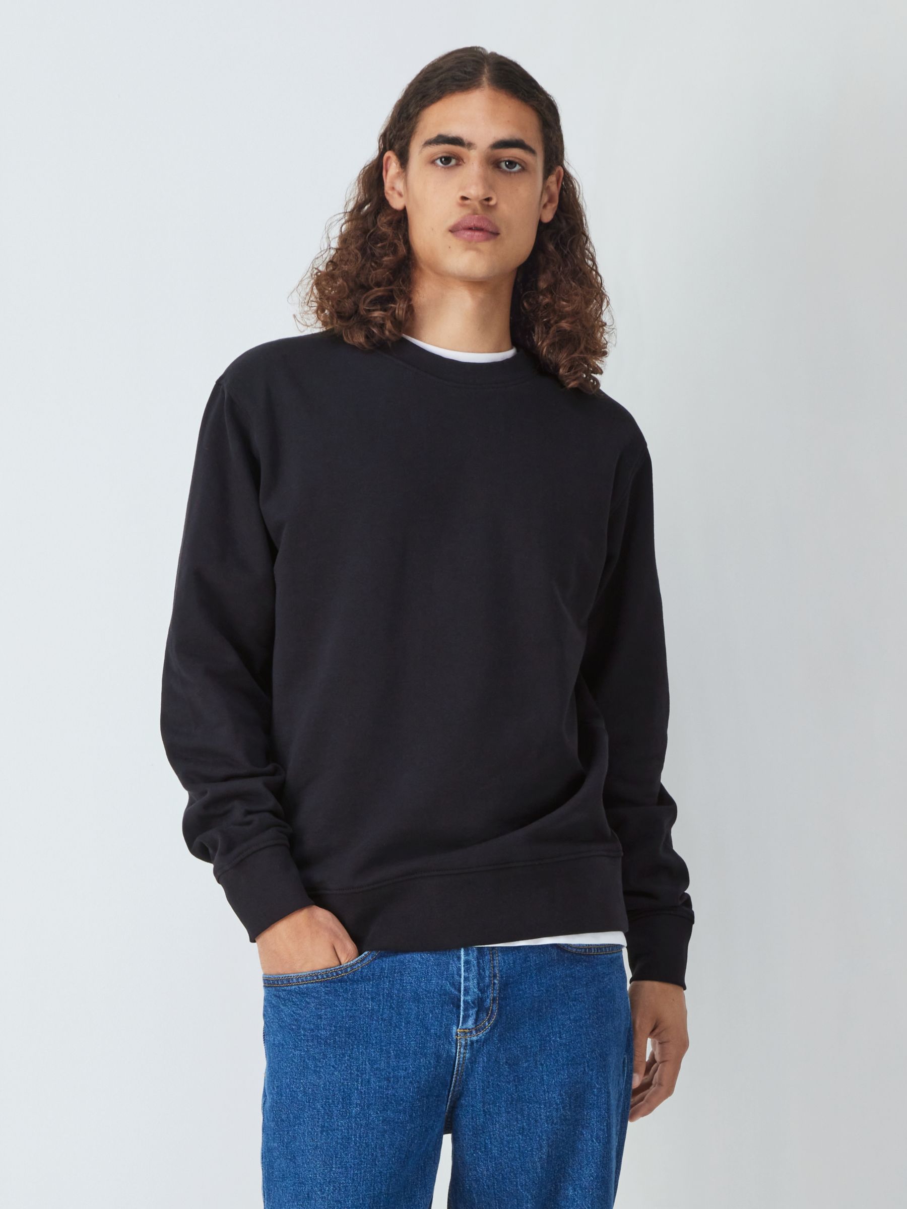 Men's Sweatshirts & Hoodies - Black, Cotton