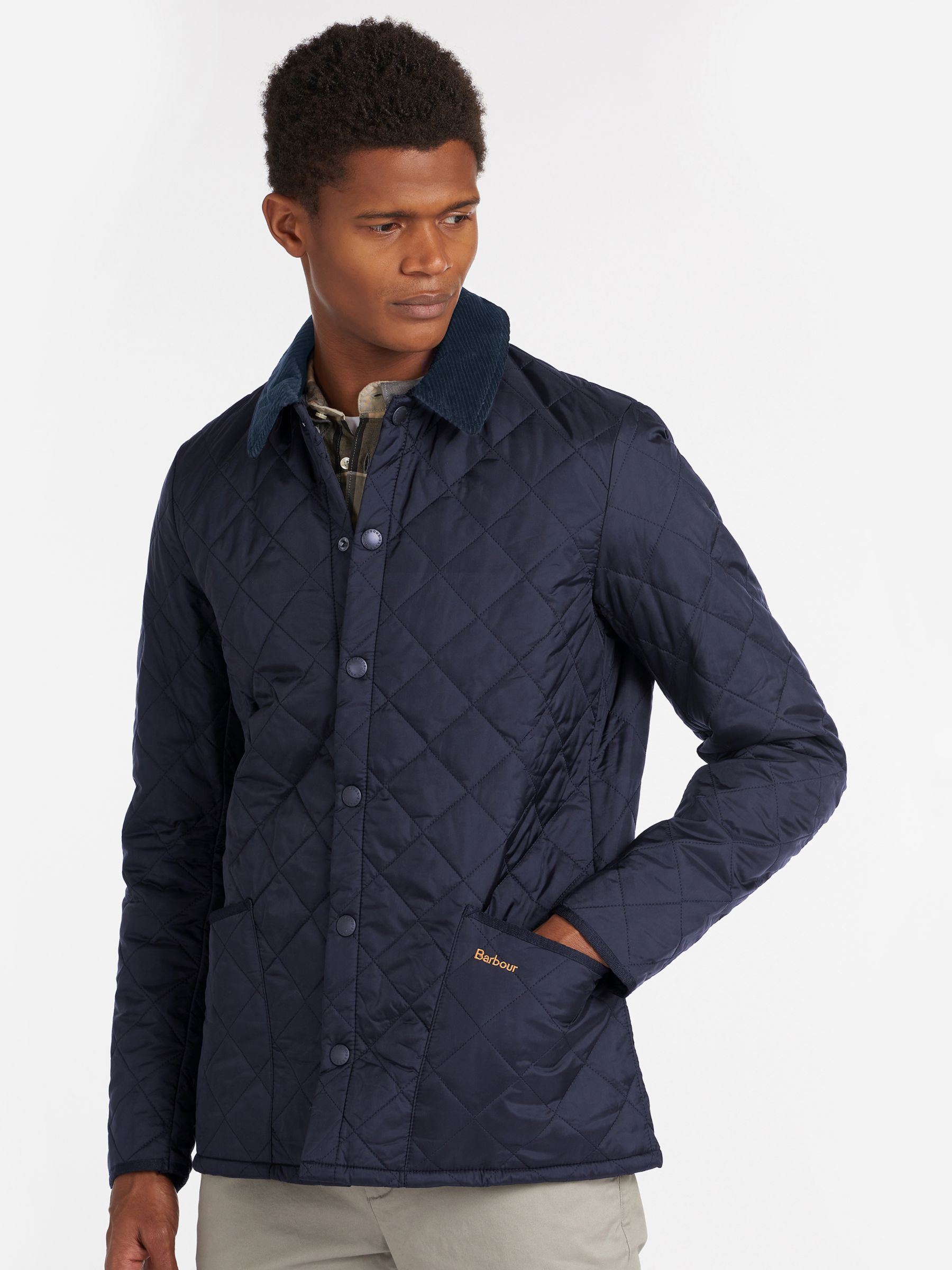 Barbour Heritage Liddesdale Quilted Jacket, Navy, S