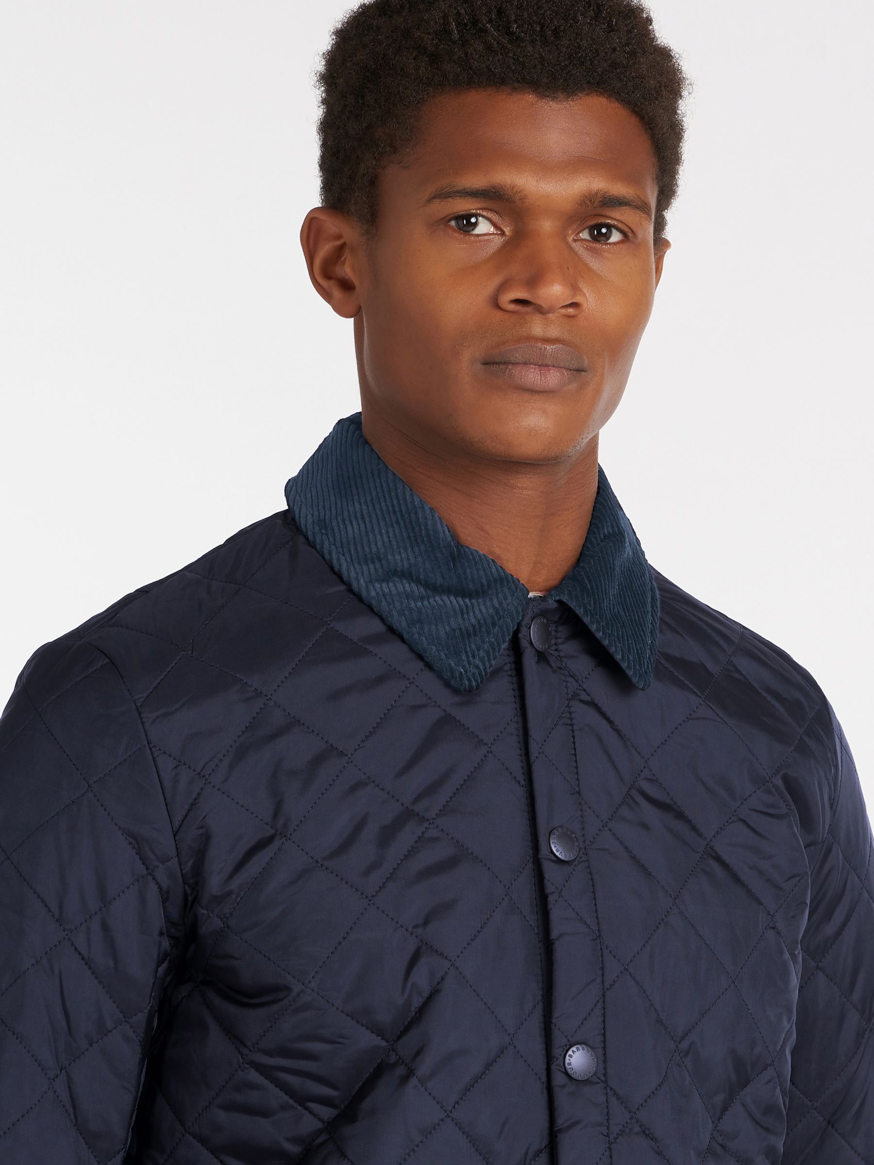 Barbour Heritage Liddesdale Quilted Jacket, Navy at John Lewis & Partners