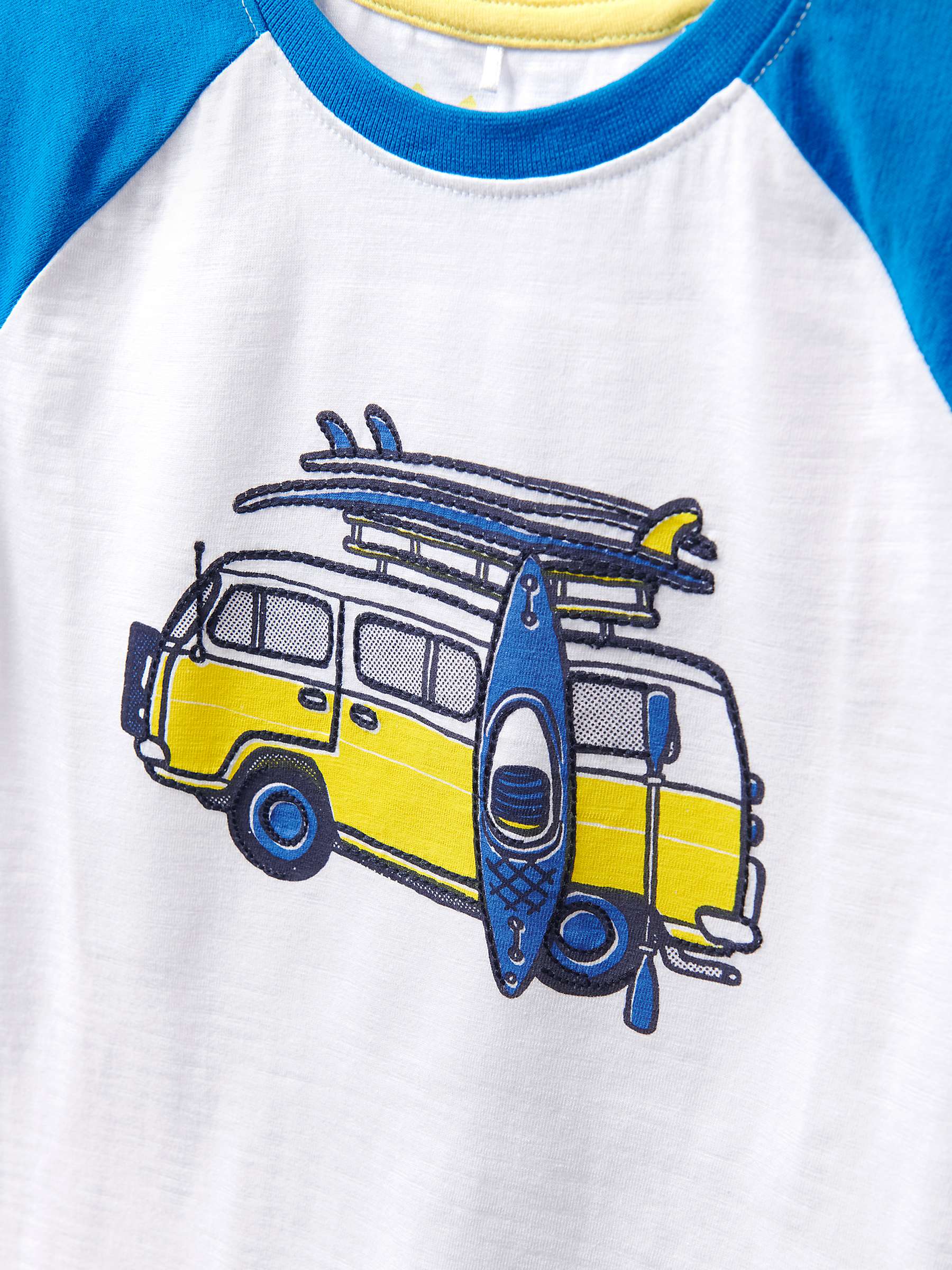 Buy Crew Clothing Kids' Campervan T-Shirt, White/Blue Online at johnlewis.com