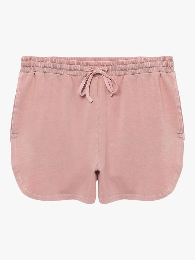 Buy Mango Organic Cotton Shorts, Pink Pastel Online at johnlewis.com