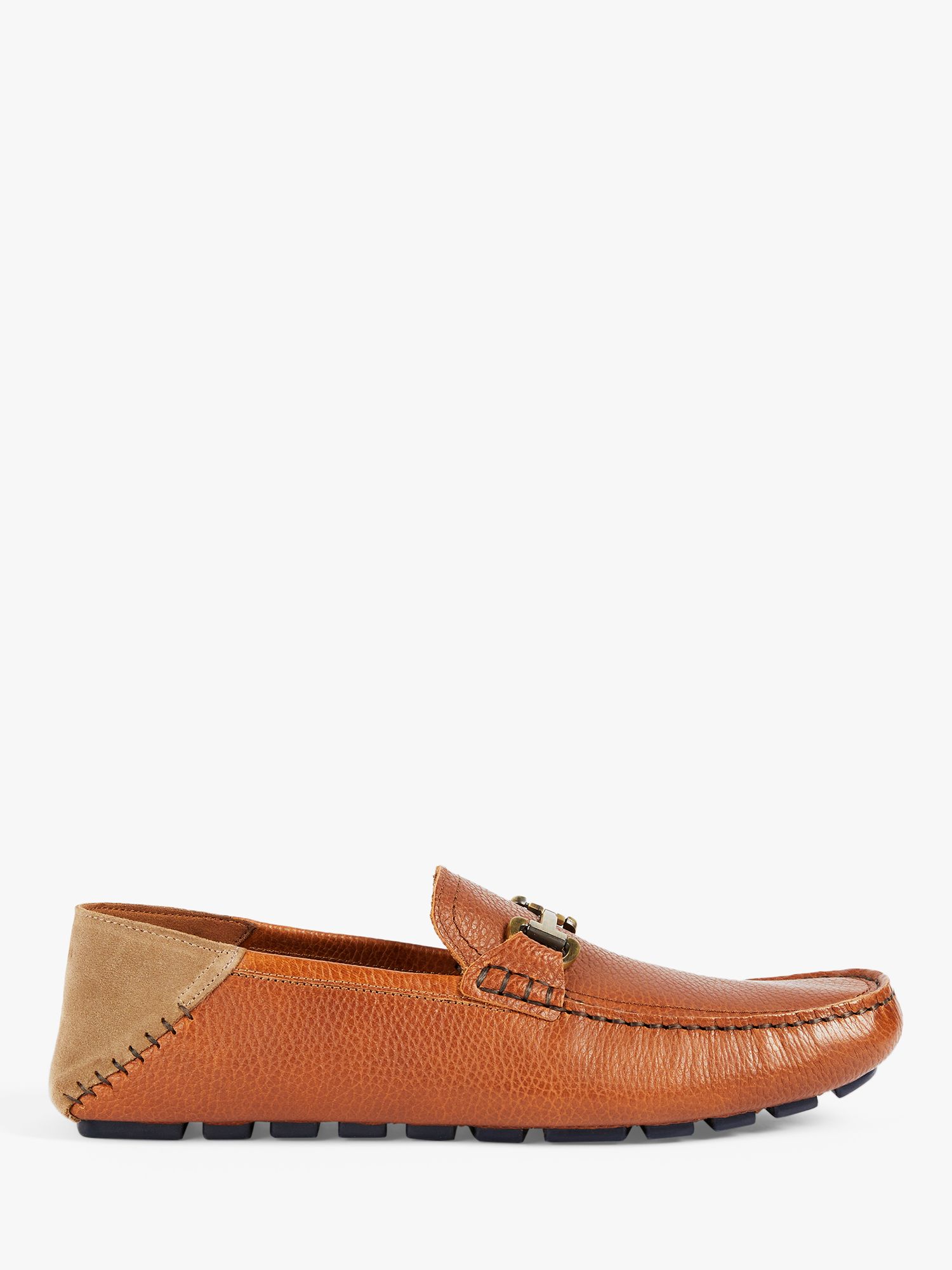 Ted Baker Monnen Leather Saddle Trim Driver Loafers