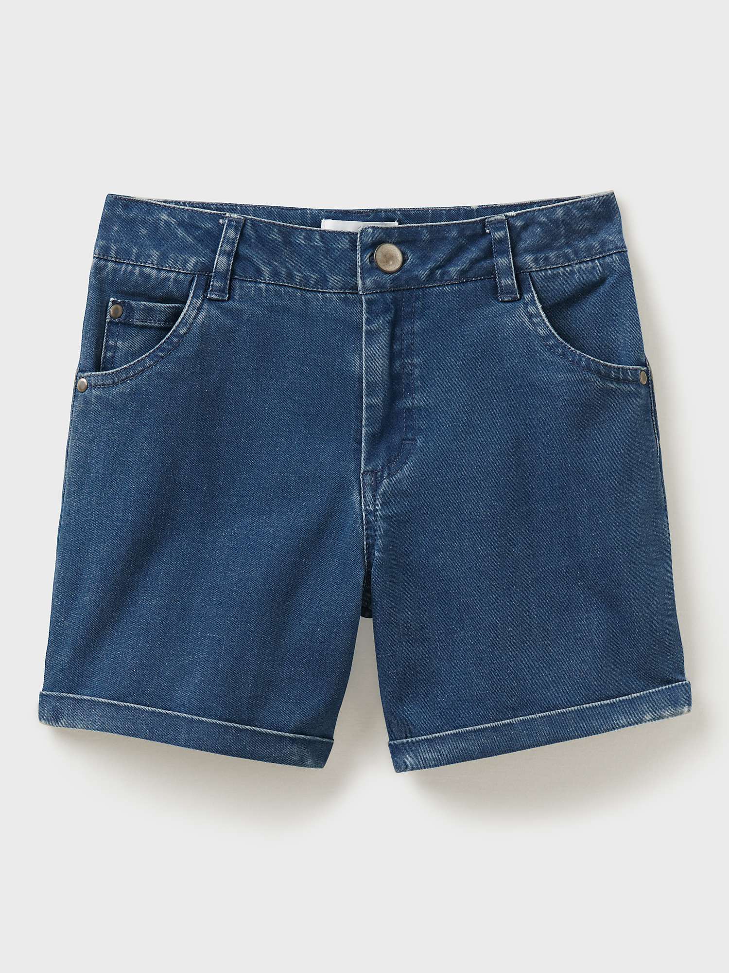 Buy Crew Clothing Kids' Denim Shorts, Blue Online at johnlewis.com