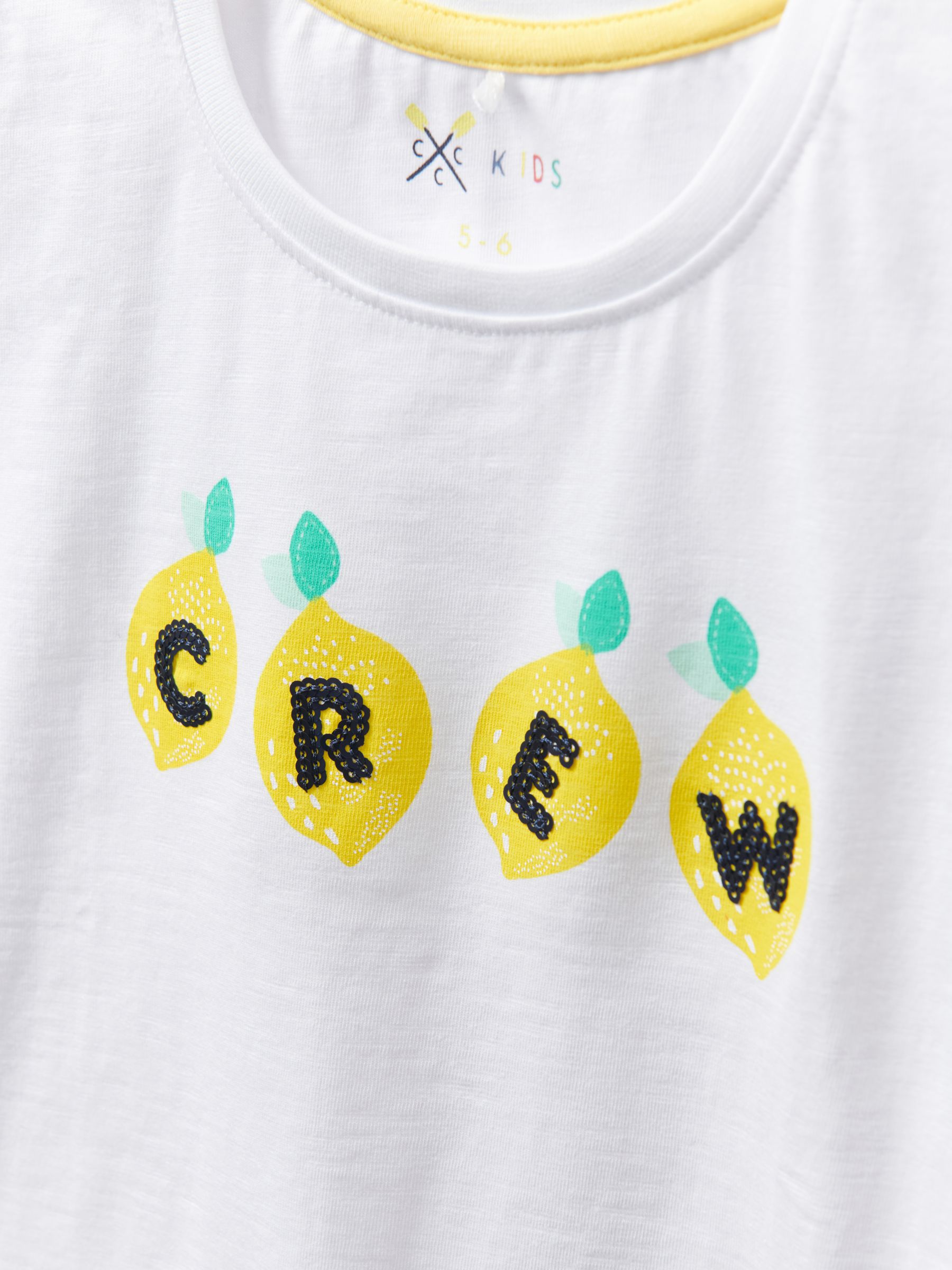 Clothing Lemon Print T-Shirt, Bright at John Lewis & Partners