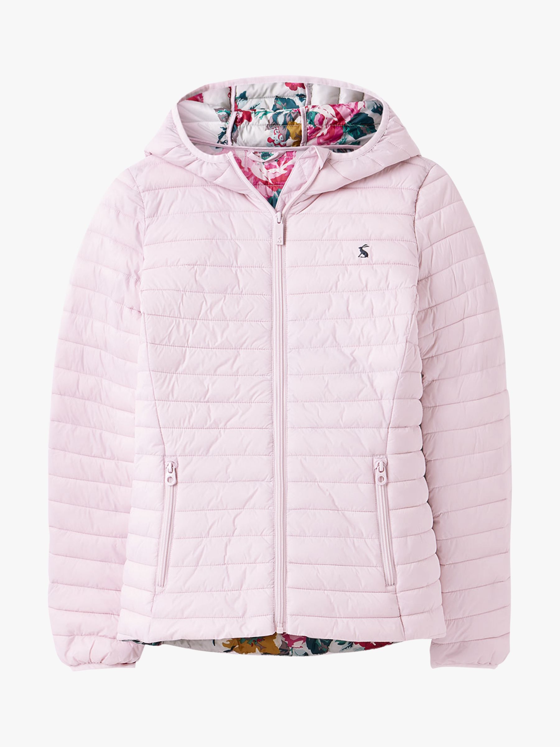 Joules Snug Padded Jacket, Soft Pink at John Lewis & Partners