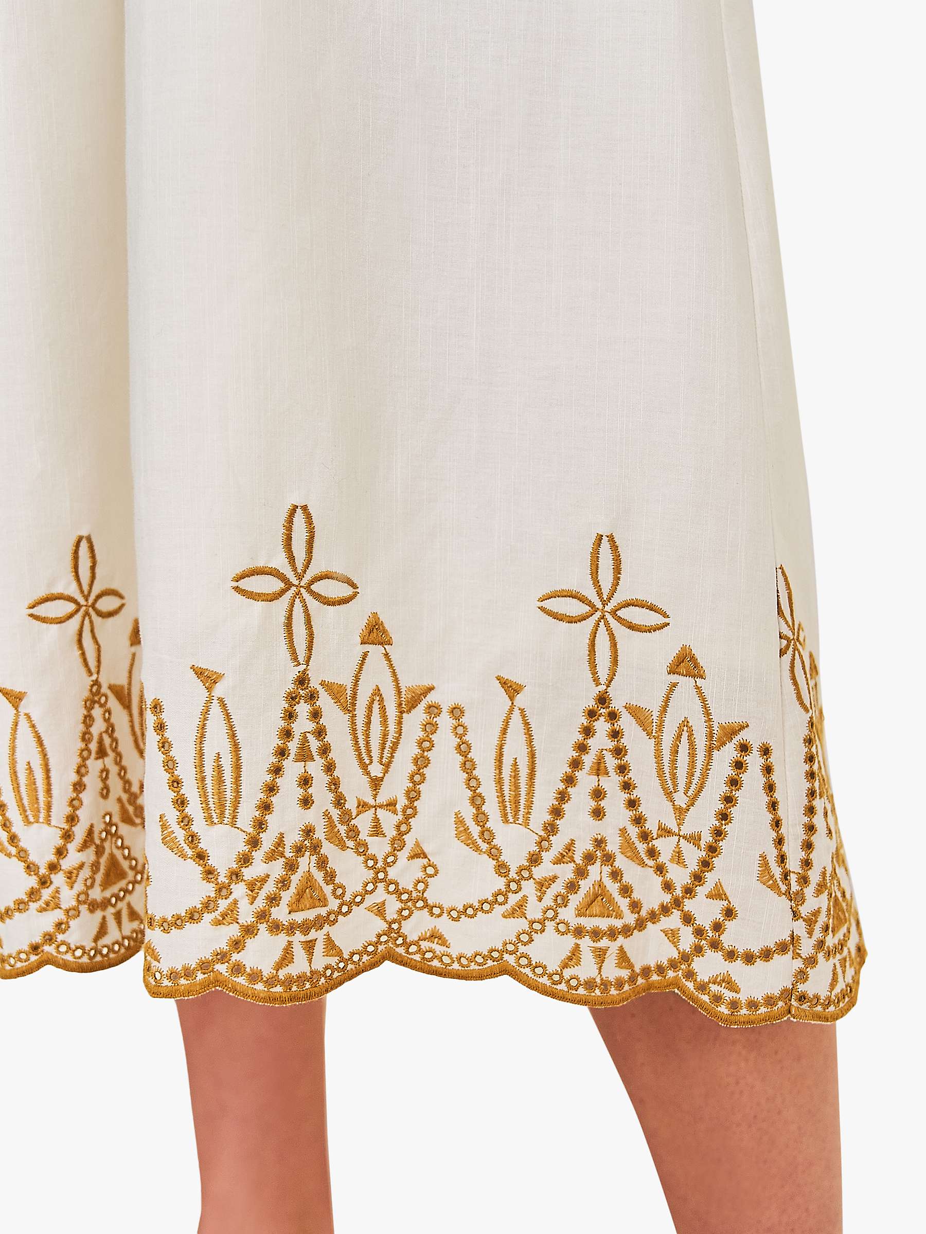 Buy White Stuff Fern Embroidered Skirt, Multi Online at johnlewis.com