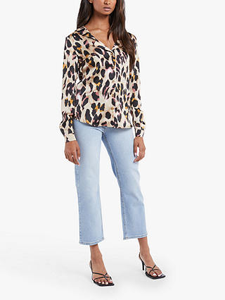 Never Fully Dressed Chester Leopard Print Shirt, Neutral