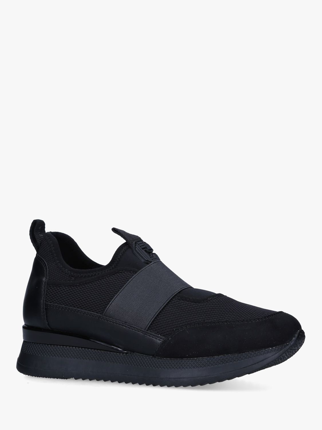 Carvela Janeiro Mesh Slip On Trainers, Black at John Lewis & Partners