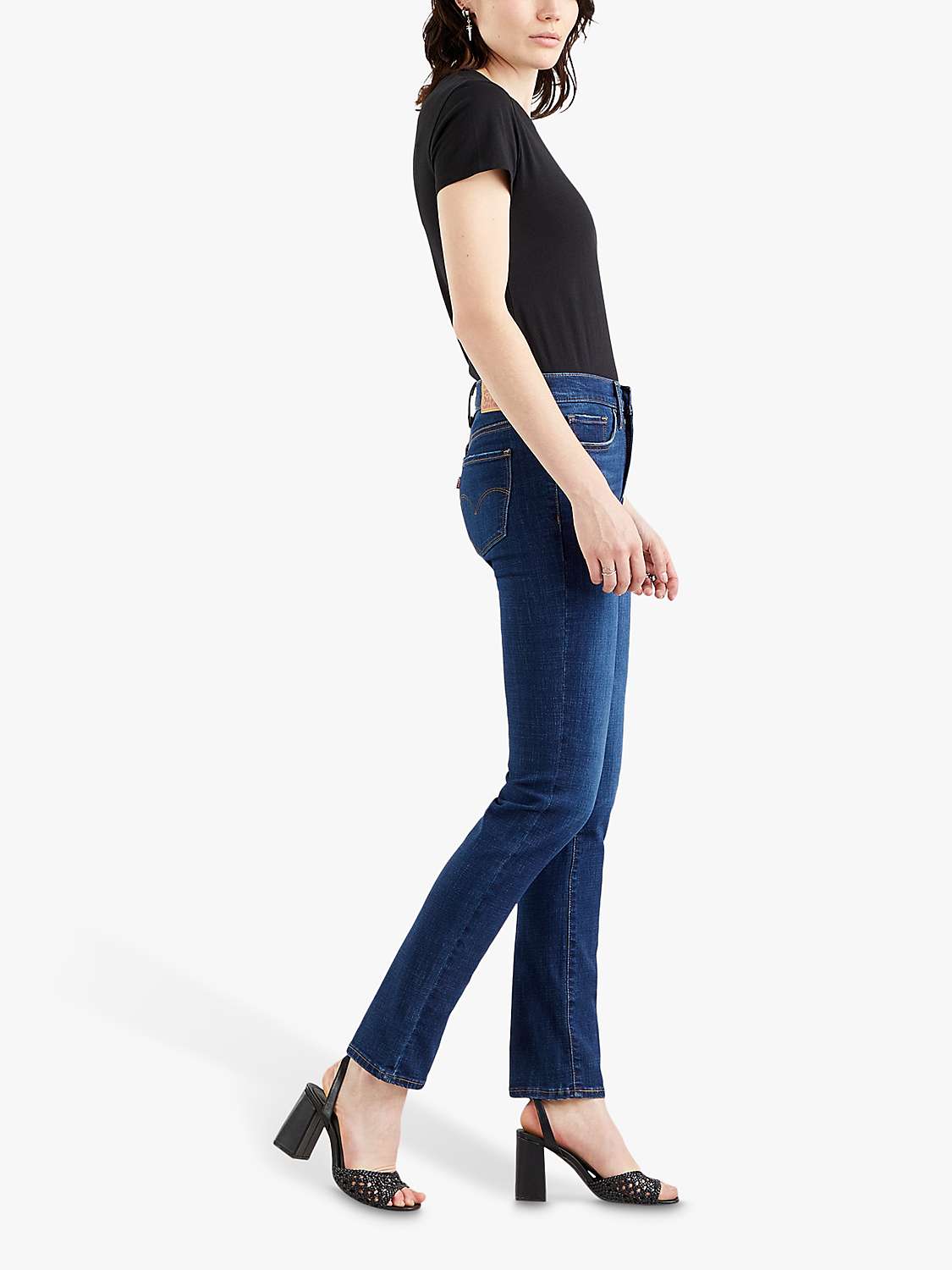 Buy Levi's 314 Shaping Straight Cut Jeans, Cobalt Honour Online at johnlewis.com