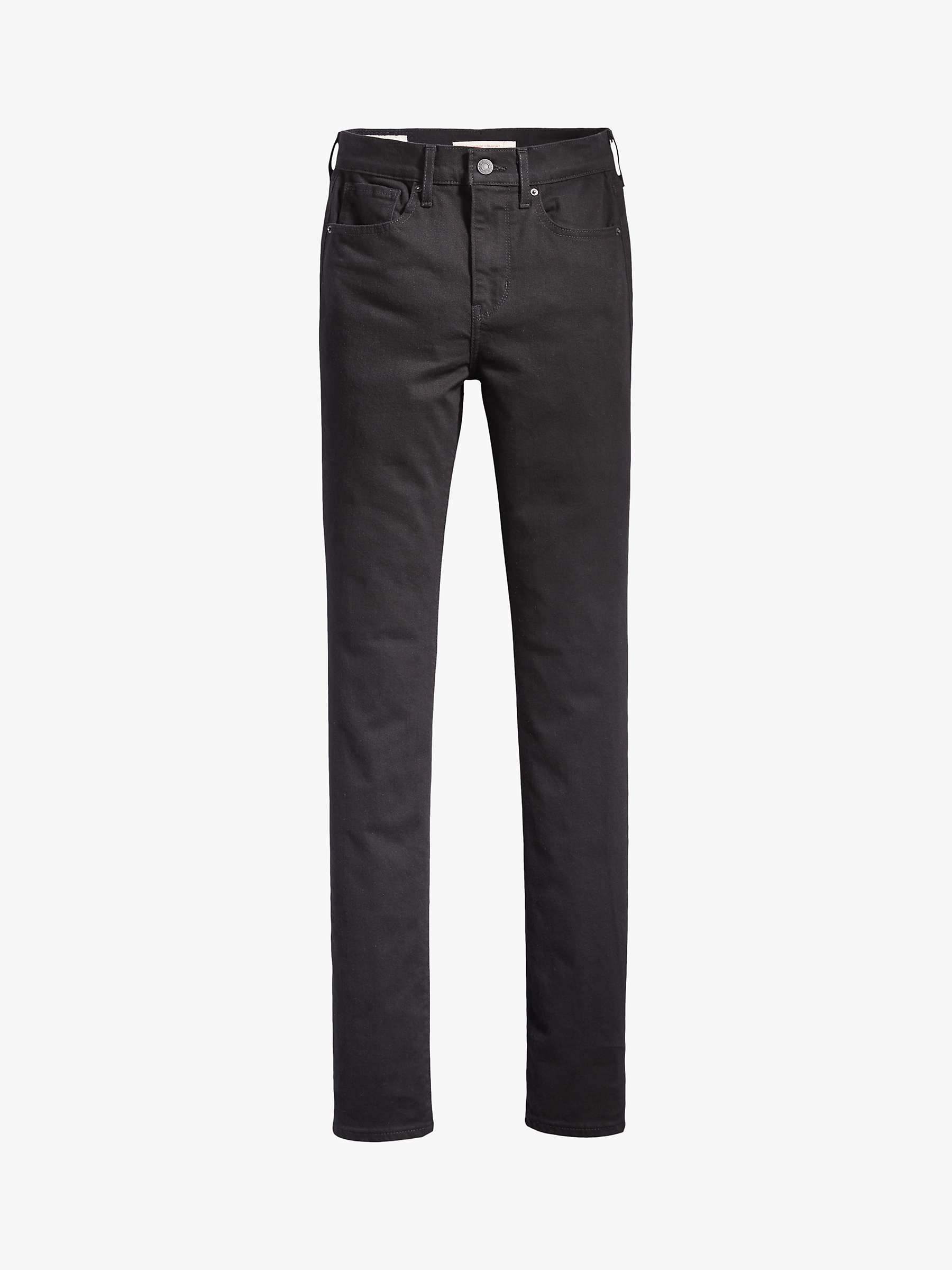 Levi's 724 High Rise Straight Cut Jeans, Night Is Black at John Lewis ...