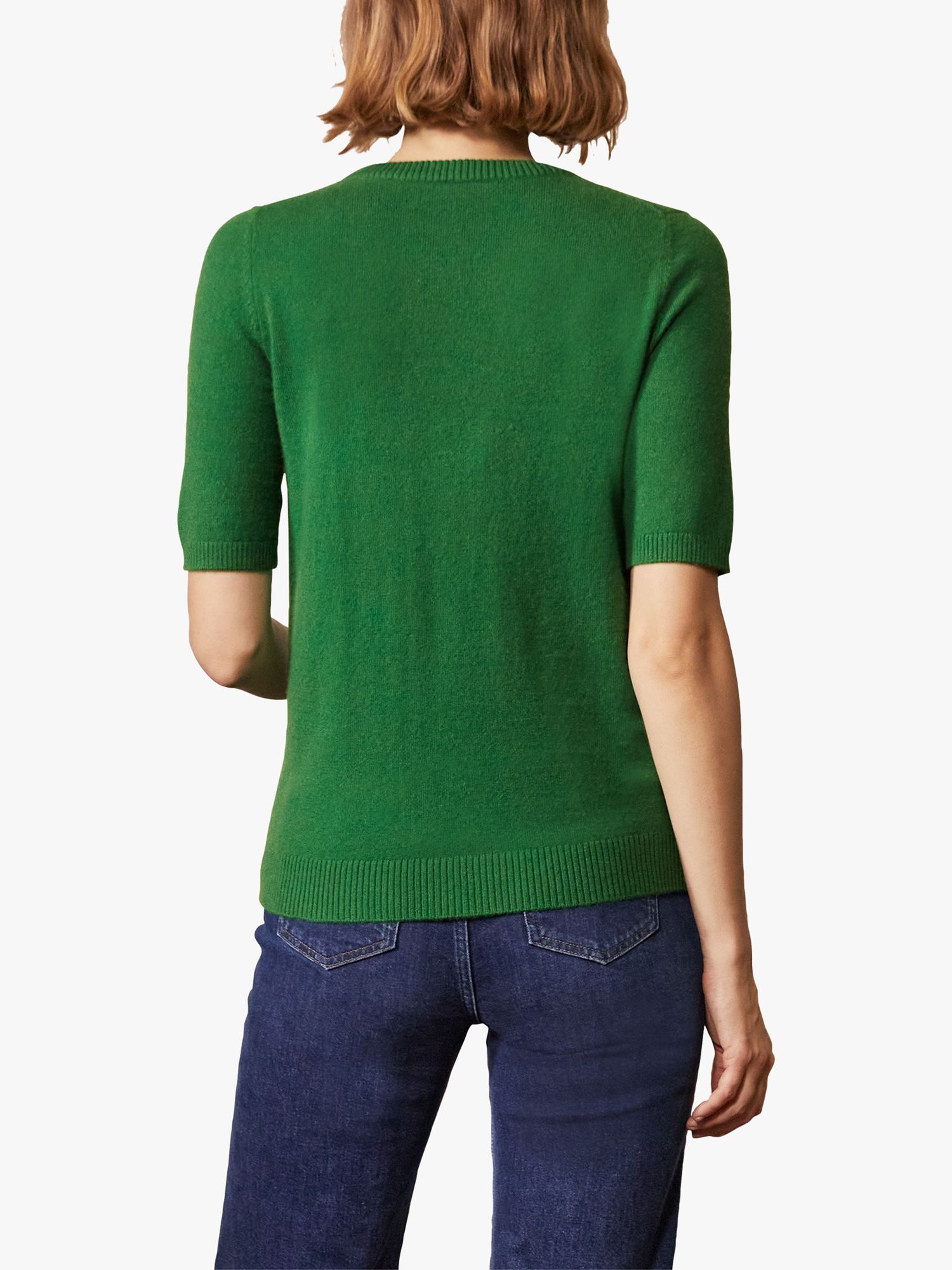 green short sleeve jumper