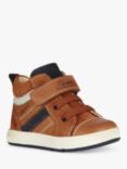 Geox Kids' Biglia Riptape Pre-Walker Trainers, Brandy