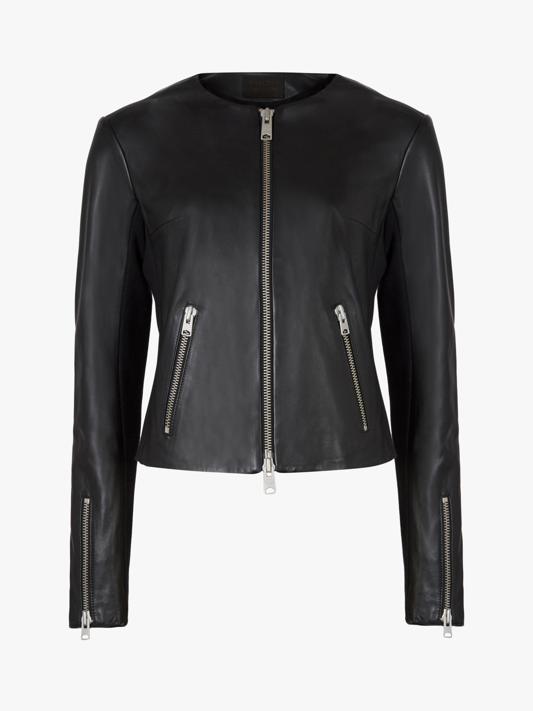 AllSaints Nala Leather Biker Jacket, Black