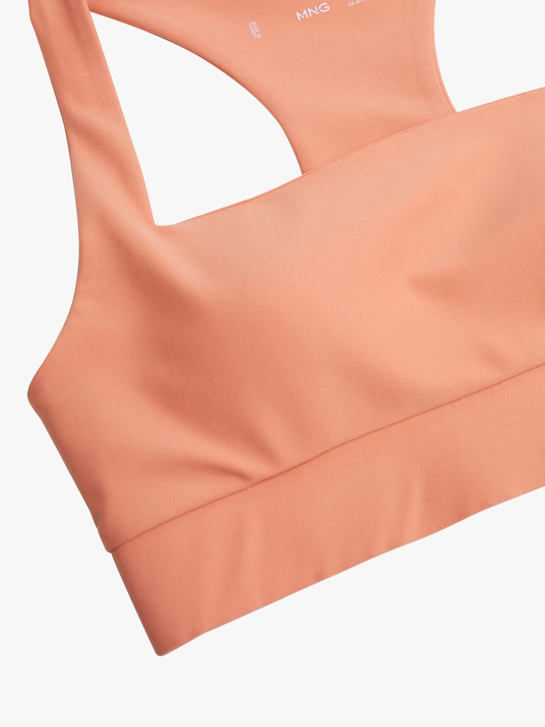 Mango Yves Sports Bra, Pink Pastel at John Lewis & Partners