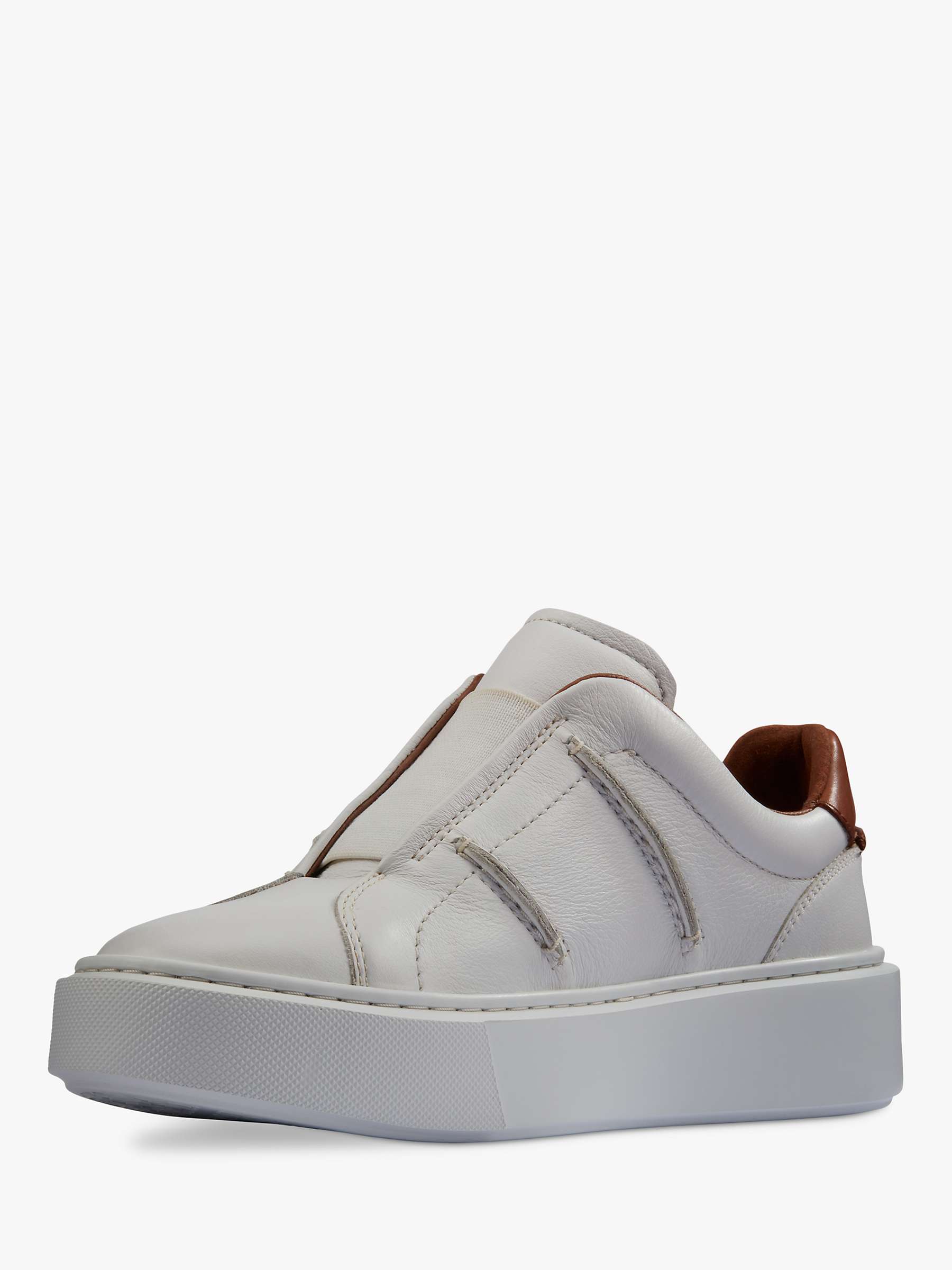 Buy Clarks Hero Lite Slip On Leather Trainers Online at johnlewis.com
