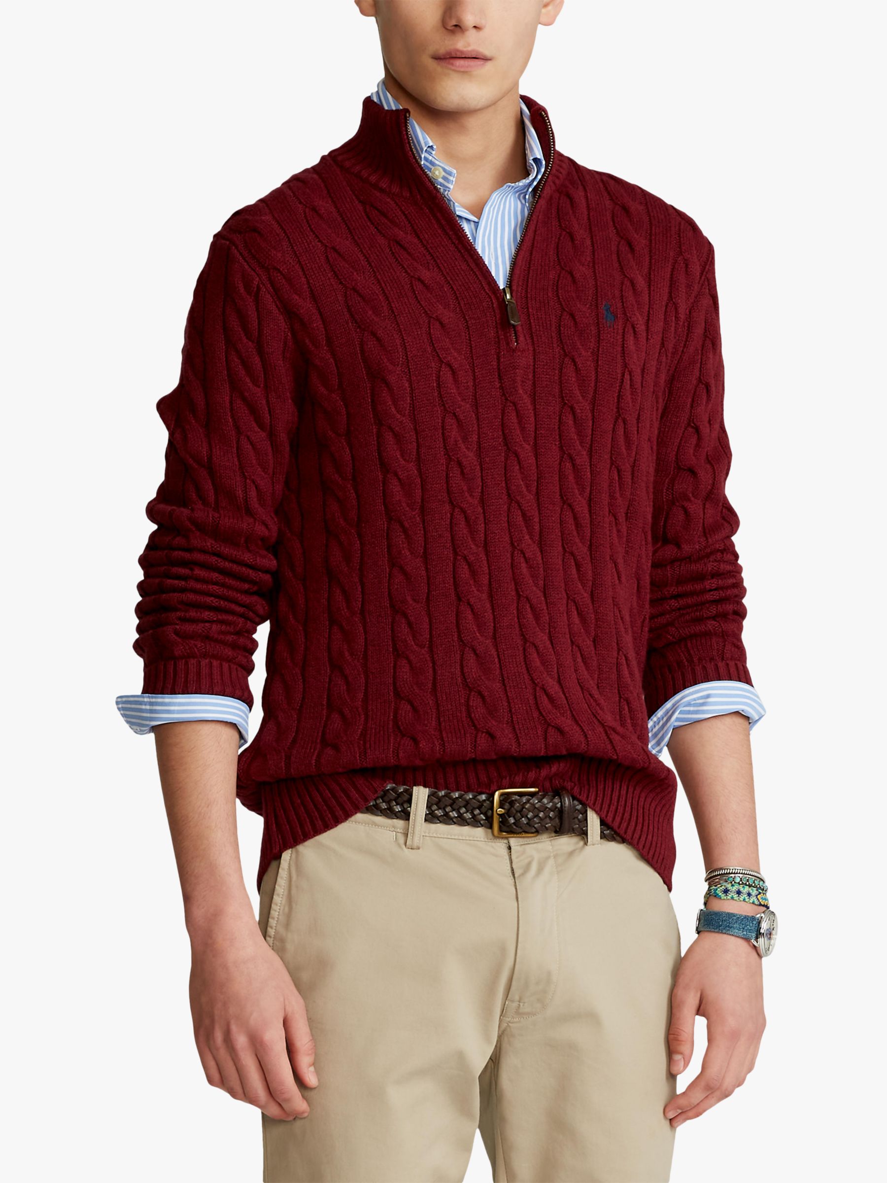 Polo Ralph Lauren Chunky Cotton Knit Half Zip Sweater