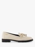 Dune Goodwin Leather Loafers, Cream