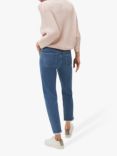 Phase Eight Petra Raw Hem Cropped Jeans, Blue