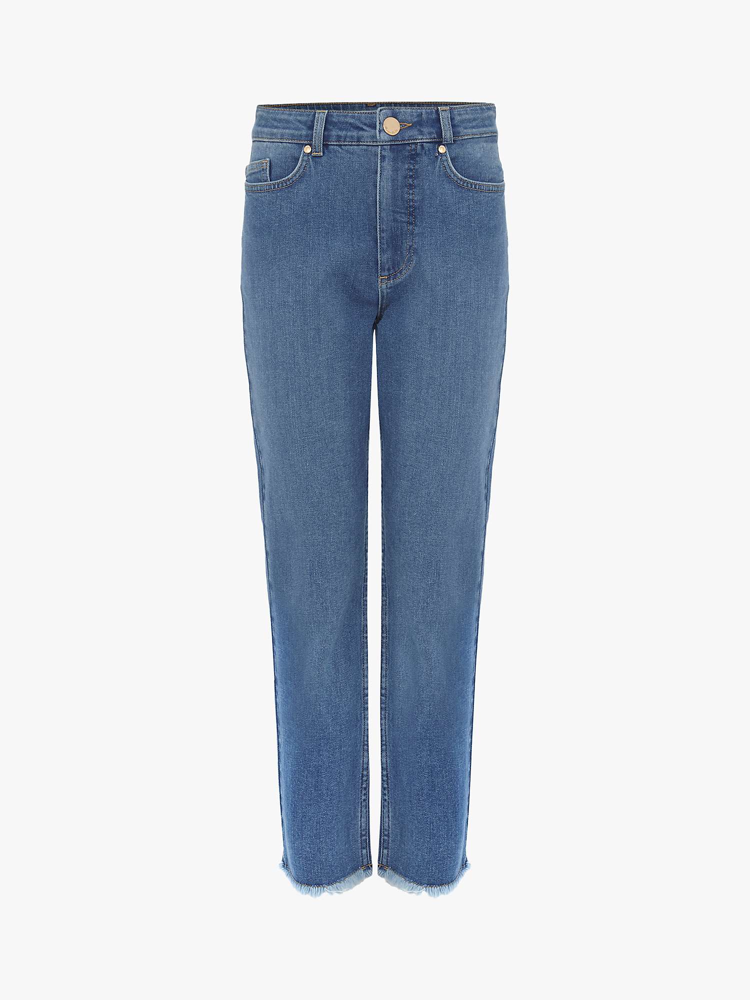 Buy Phase Eight Petra Raw Hem Cropped Jeans, Blue Online at johnlewis.com