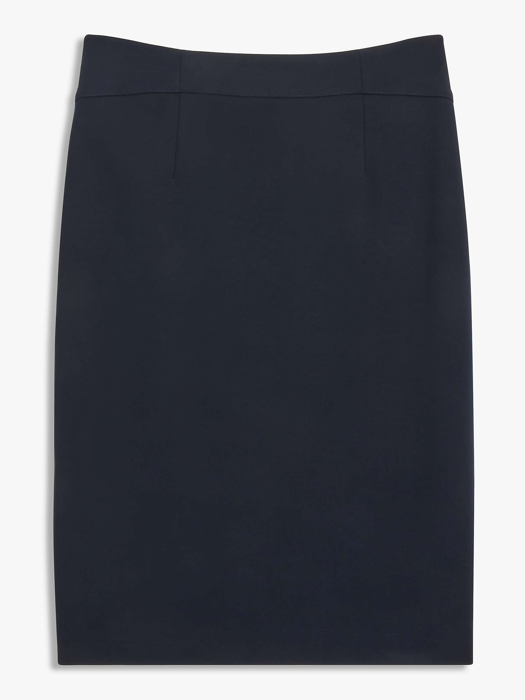 John Lewis Taylor Ponte Pencil Skirt, Navy at John Lewis & Partners