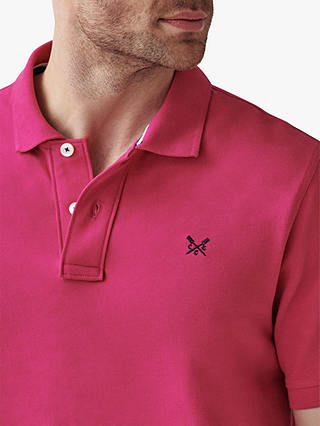 Crew Clothing Classic Pique Polo Shirt, Classic Pink
