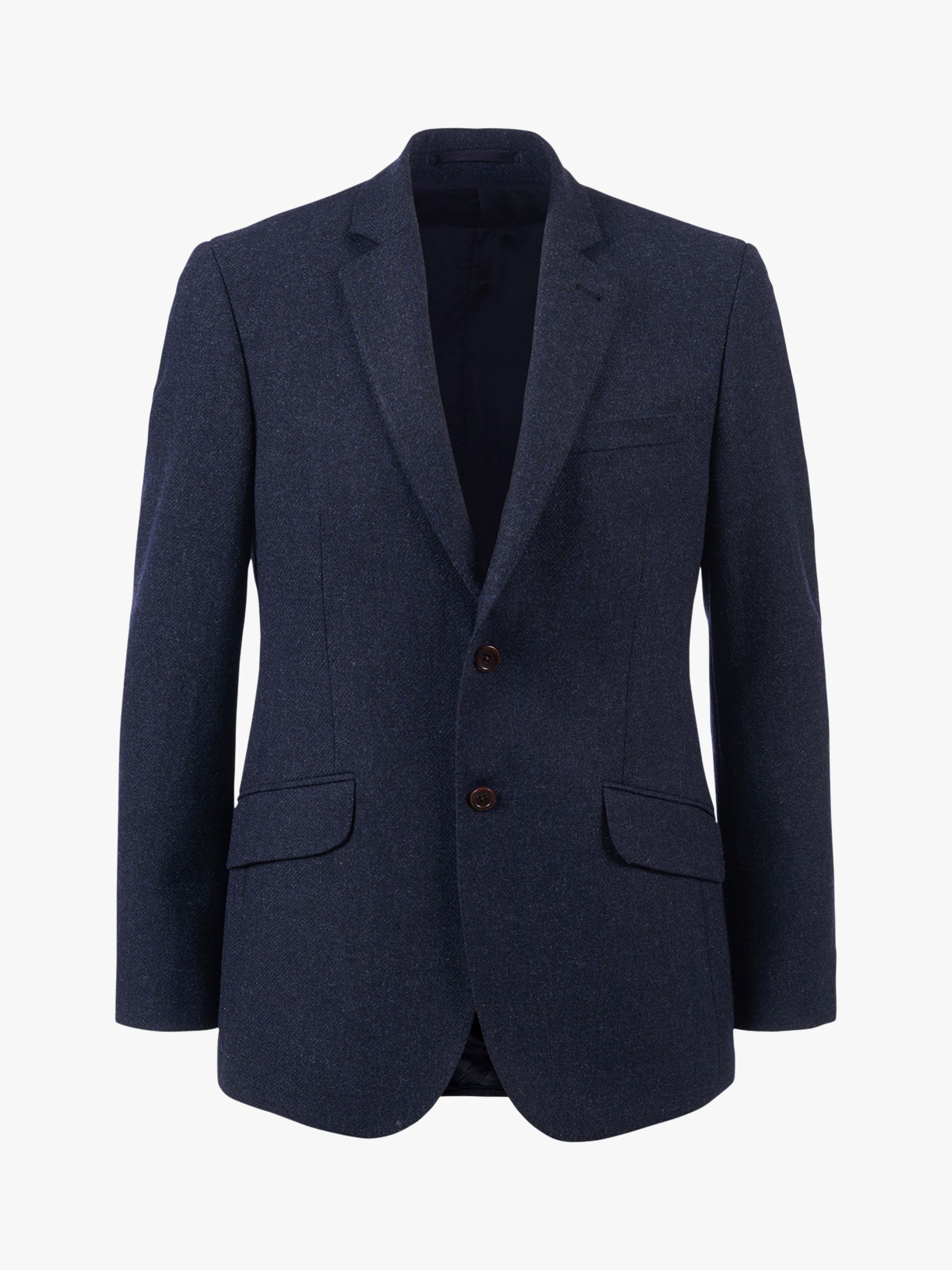 Crew Clothing Ledbury Wool Blazer, Dark Navy at John Lewis & Partners