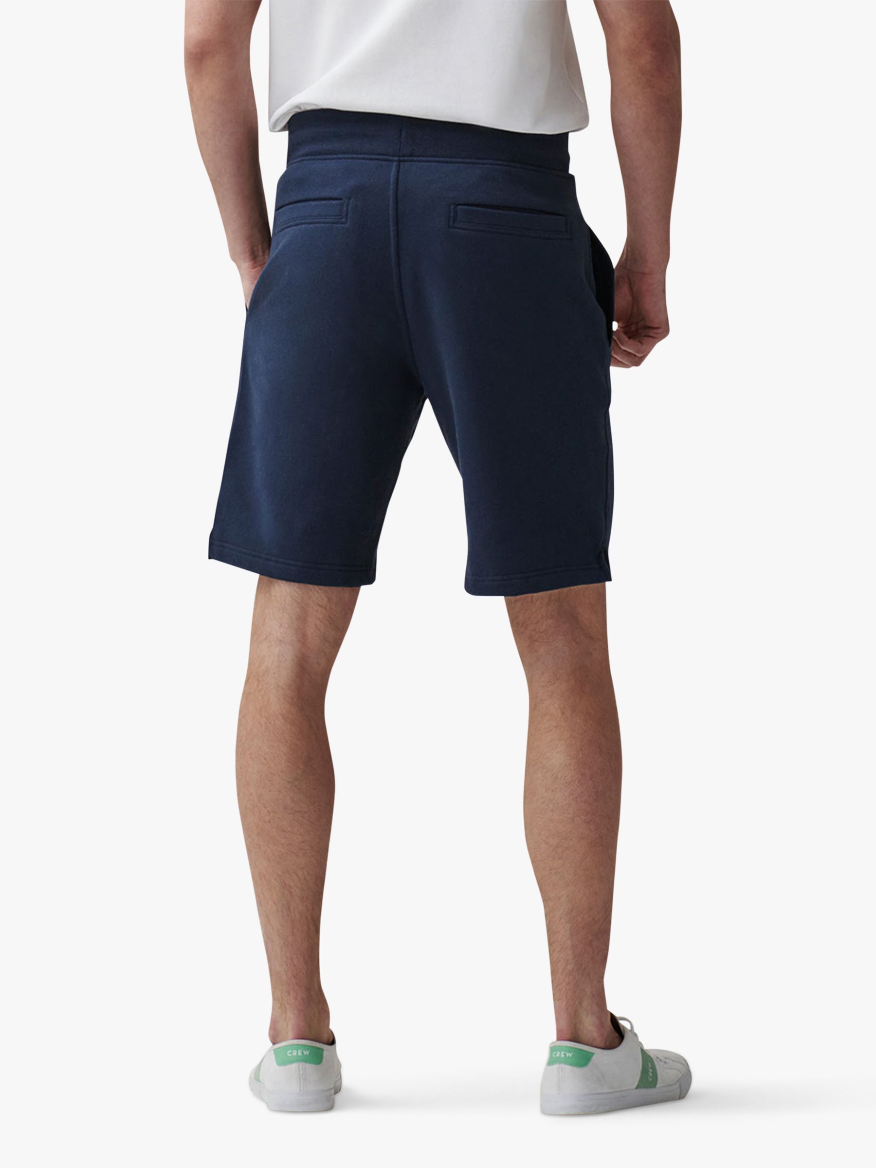 Crew Clothing Crossed Oars Cotton Blend Sweat Shorts, Navy at John ...