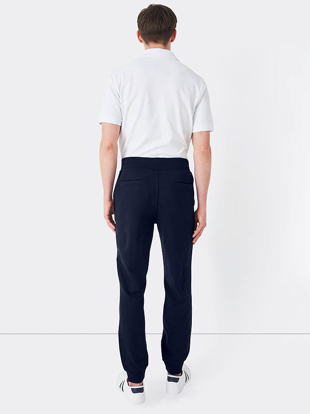 Crew Clothing Crossed Oars Cotton Blend Joggers, Navy