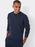 Crew Clothing Crossed Oars Logo Sweatshirt, Navy