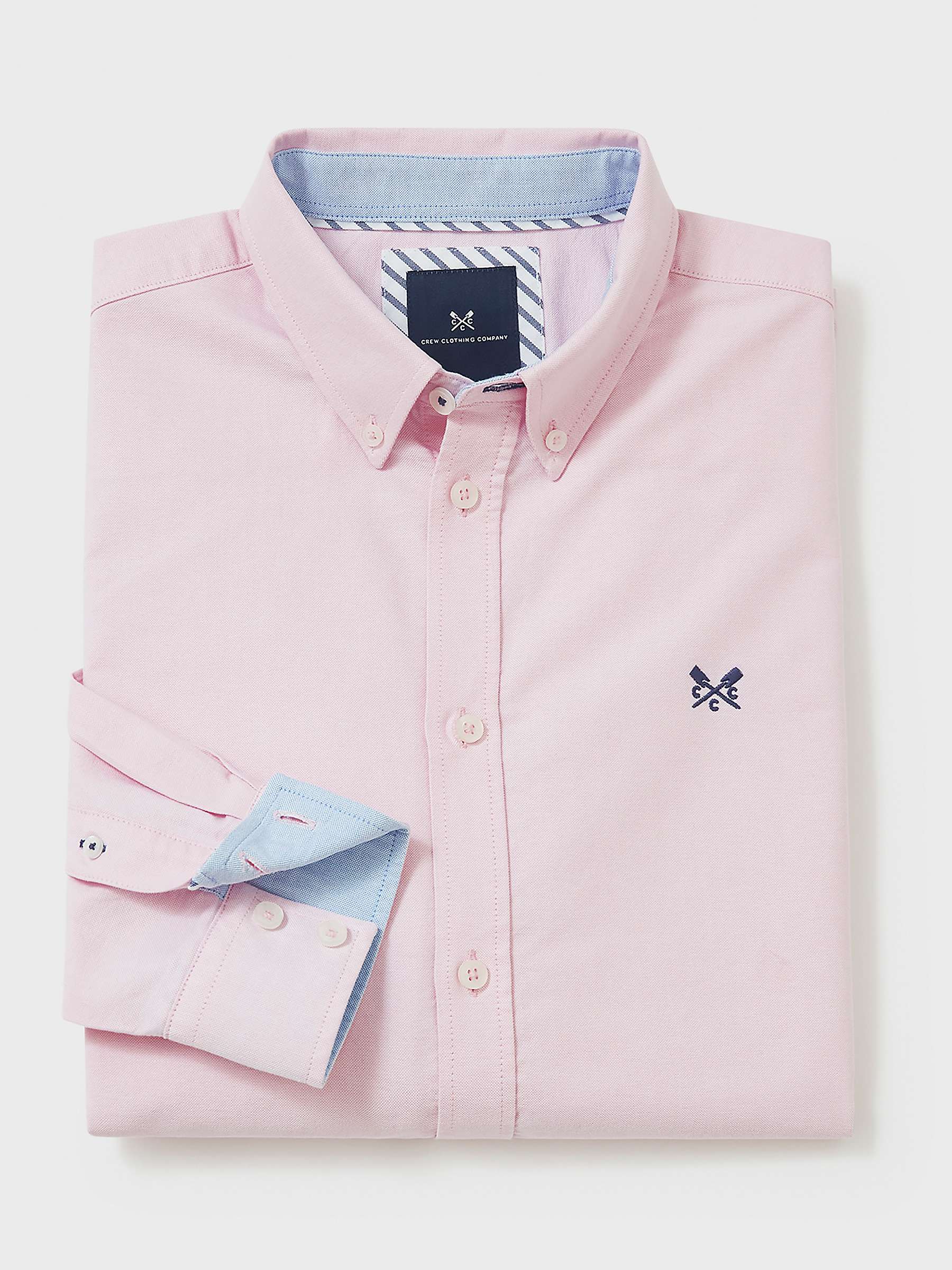 Buy Crew Clothing Classic Oxford Shirt, Pink Online at johnlewis.com