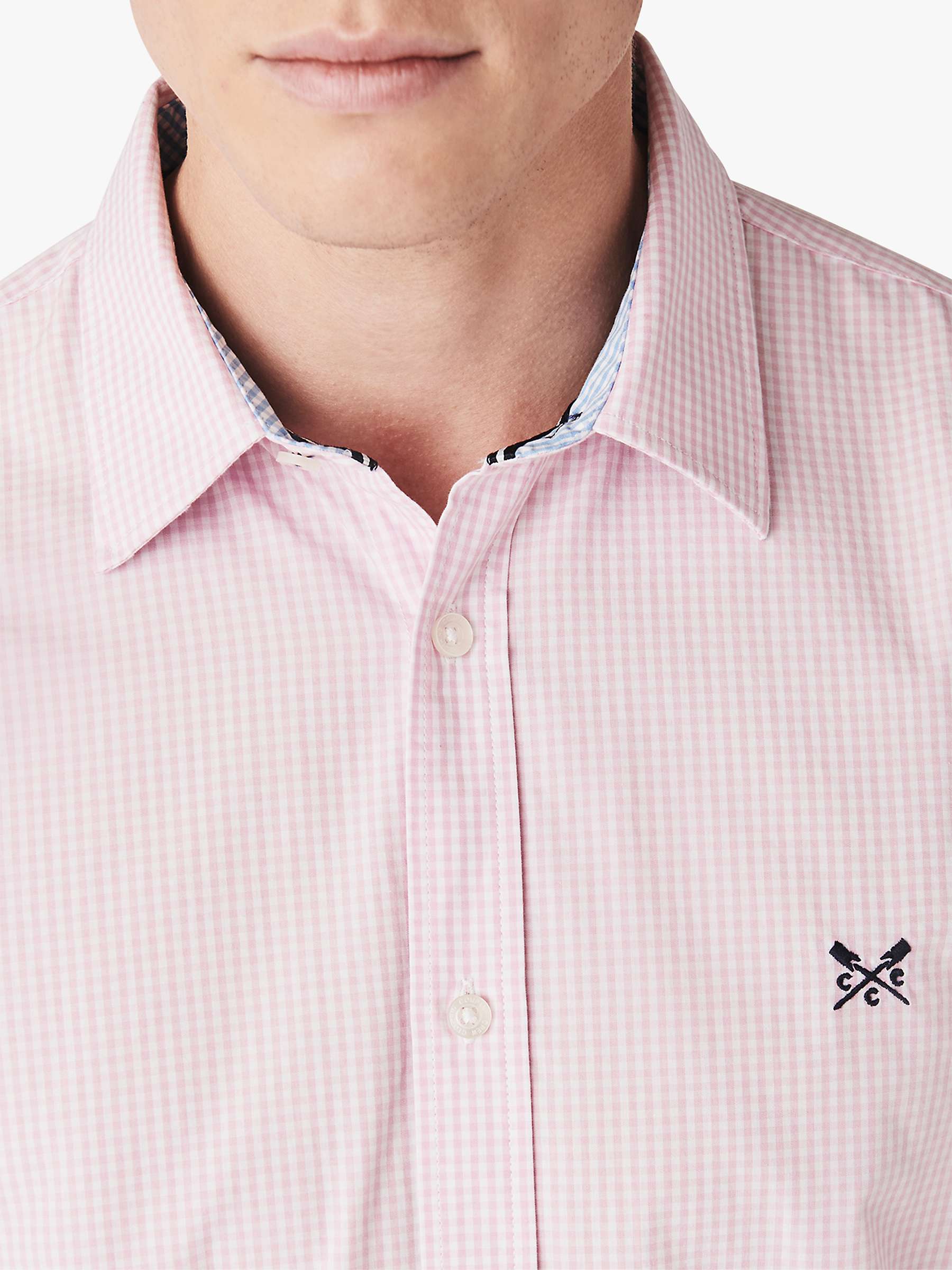 Buy Crew Clothing Classic Micro Gingham Check Shirt Online at johnlewis.com