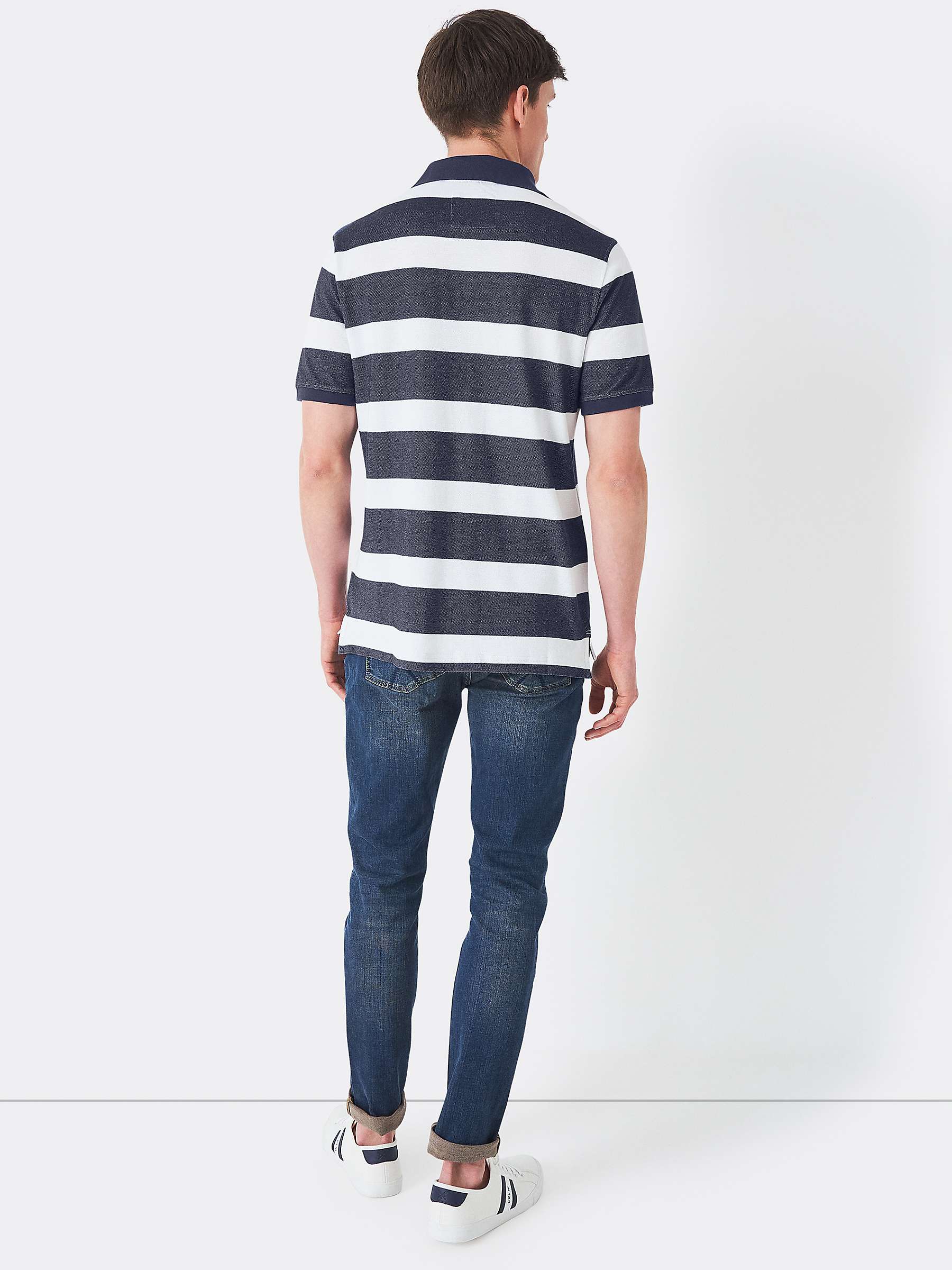Buy Crew Clothing Stripe Polo Shirt Online at johnlewis.com